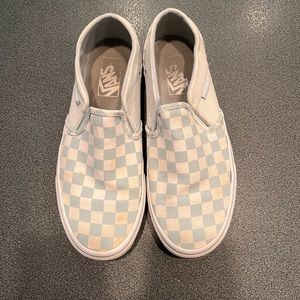 Blue Checkered Vans